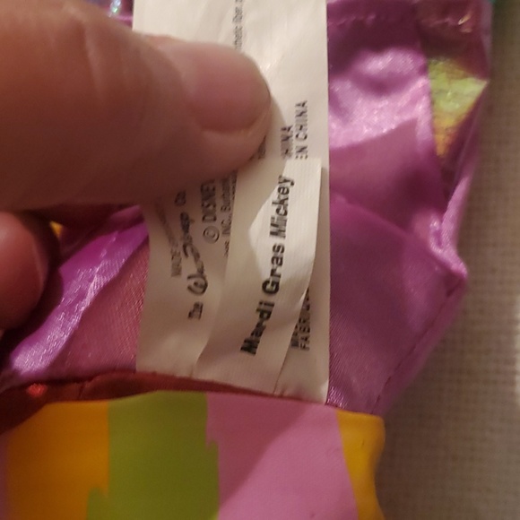 Vintage NWT Disney Store Mardi Gras Mickey & Minnie Plush set - Picture 6 of 11